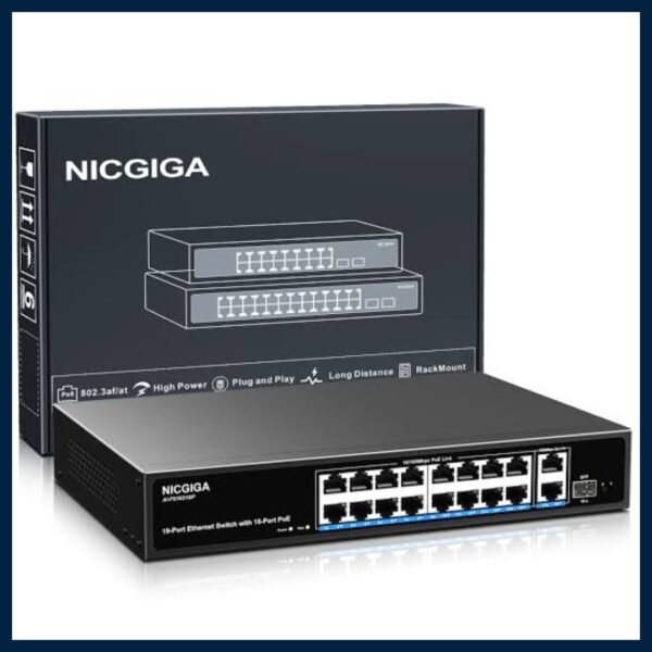16-Port Unmanaged PoE Network Switch